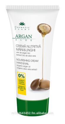 Hand & nail nourishing cream with organic argan oil and organic aloe vera extract