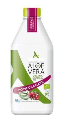 Organic drinking Gel Aloe Vera with natural pomegranate flavour