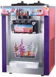 Desk Type Three Color Soft Ice Cream Maker