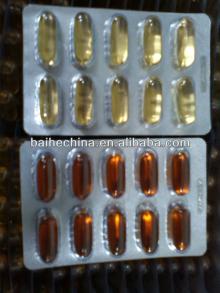 Lecithin softgel blistering Vitamin E 400IU Garlic Oil 300mg