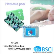 Reusable PVC gel cool pack with velboa pocket ( China BSCI supplier)