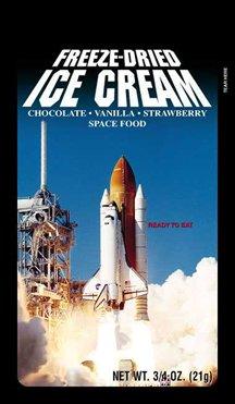 Neapolitan Freeze-Dried Ice Cream - Chocolate, Vanilla,  Strawberry 