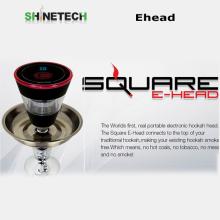 Square ehead!!!Touch screen e head hookah with 8ml tank fit for all kinds of ehookah with two colors