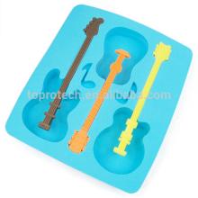 Silicone Guitar Ice Tray Bar Party Cube Pan Kitchen Chocolate Mould, HCK113