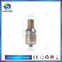 wholesale best repairable atomizer dual coil atomizer SS+Brass A10 atomizer