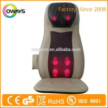 vibration back massage cushion with Heat move up and down the Back support massage cushion