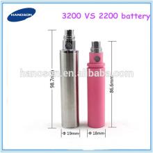 2014 USA/UK rebuildable atomizer wholesale ego3200mah VS 2200mah battery, ego 3200mah battery 2200ma