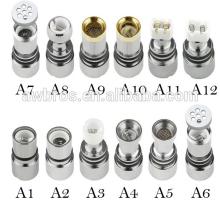 Glass globe titanium ceramic heating coil element atomiser