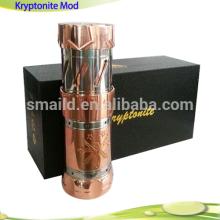 Top mech mod copper Kryptonite 26650 mod mechanical mod ecig