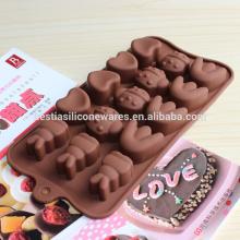 food grade microwave oven freezer safe non-stick 15  rabbit  insect different shaped silicone chocolat