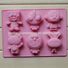 food grade microwave oven freezer safe non-stick SpongeBob SquarePants cartoon shaped silicone choco