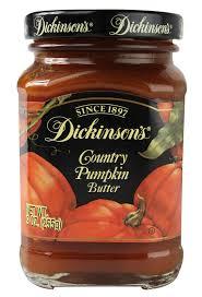 Dickinson's Spreads Country Pumpkin Butter