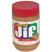 Jif Natural Peanut Butter Spread, Creamy - 40 oz jar