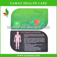 2014 Factory price Nano bio negative ions energy card leaf shape thickness 1.4mm