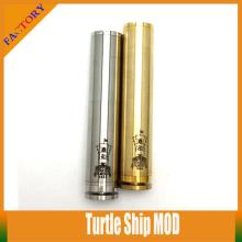 Hottest ecig mechanical mod  turtle  ship v2 mod,  turtle  ship mod clone v2 SS for 18350/18500/18650 ba