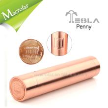 2014 New Ecig Red Copper Tesla Penny Mod