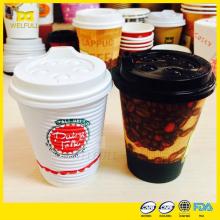 OEM 3oz-16oz paper cups coffee and lids, logo printed disposable paper coffee cup,coffee paper cup