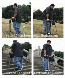 2014 hot selling aluminum hight quality foldable rehabilitation equipment walker for disabled people