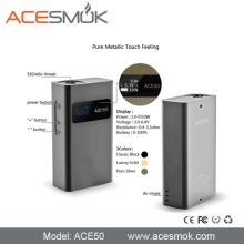 2014 b e st 50w mod AC E 50 box mod for  e   cigarette  distributor