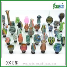 3X new arrived colored Fashion wide bore pyrex drip tip for vivi nova