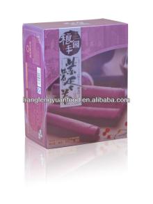 purple sweet potato flavor egg cookie rolls