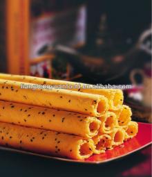delicious black sesame seed baked biscuit egg rolls