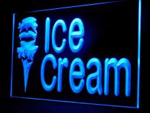 110046B Open Ice-Cream Cafe  Mini  Bar Chocolate Sundae Raspberry  LED  Light Sign