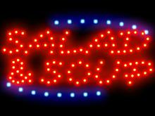 3Q0025 Salad & Soup Buffet Vegetables Seasonal Carrot Saffron Spicy LED Sign