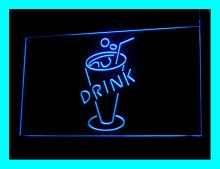 110170B Cold Drink  Cup  Refreshing Ice Tea Champagne Milk Display  LED   Light  Sign