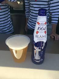 kronenburg blanc 1664 in blue bottles