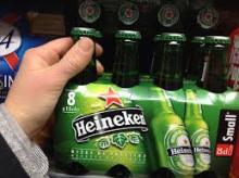 Green Bottles Pack Cans Beer ---Heinekens------