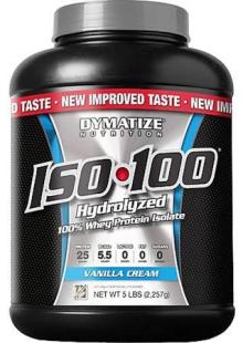 Dymatize Nutrition - ISO 100 100 Hydrolyzed Whey Protein Isolate Vanilla Cream - 5 lbs.