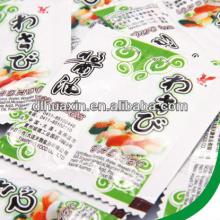 Wasabi sachet 3g ang soy sauce sachet 3g