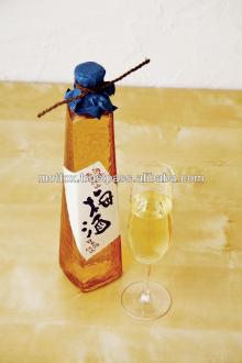 Japanese rice wine, plum wine, alcoholic beverage bottle