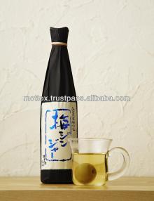 Japanese wine made of rice, plum, yuzu and all citrus fruit juice