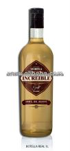 1 Lt Tequila Gol Increible Gold Glass Bottle