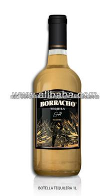 750 ml Tequila Caballo Borracho Gold Glass Bottle