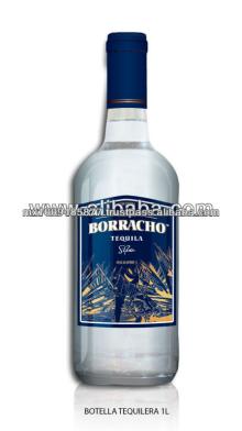 750 ml Tequila Caballo Borracho Silver Glass Bottle