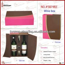 luxury packaging boxes,leather gift packaging box, leather wine packaging
