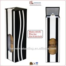 Champagne gift wine box with stripe(1881R1)