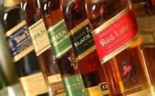 Johnnie Walker Red, Black, Gold, Blue Labels