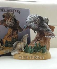 Wild Turkey Limited Edition Porcelain Decanter "Turkey & Coyote"