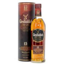Glenfiddich Scotch Whisky 12, 15, 18 years old