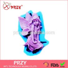 DIY beautiful faery  double  sugar cake decoration mold