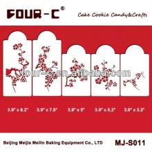 Blooming Cherry Tree cake decorating stencils,cake border stencils set,cake decorating supplies