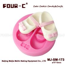 Silicone embossing cupcake mold,baby booties fondant decorating mold, newest cake decoration