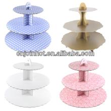 3 Tier Cardboard  Cupcake   Stand  Reusable Cake Decorating Christening