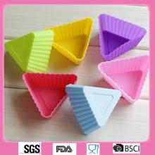 6colors triangle Silicone  lollipop   molds  Bakeware with sgs,fda,lfgb,bsci 18pcs/lot