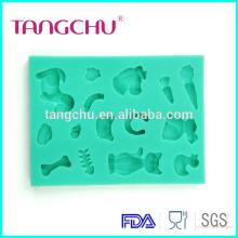 Animal shape fondant  mould   cake   tools  silicone molds  cake  decoration