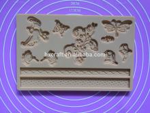 Lace Flower Silicone Mold Fondant Cake Decoration Baking Tool Mould